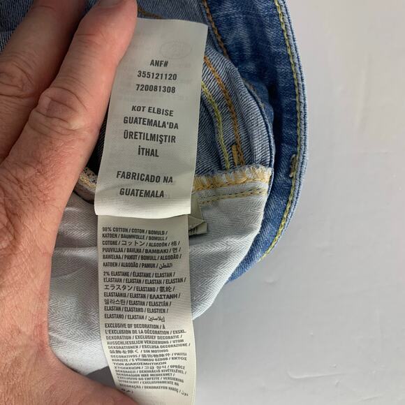 Hollister Low Rise Skinny Womens Jeans Size 7R Distressed - Picture 13 of 15